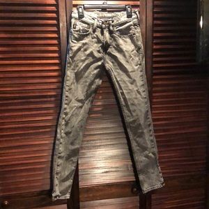 Abercrombie kids acid wash black jeans